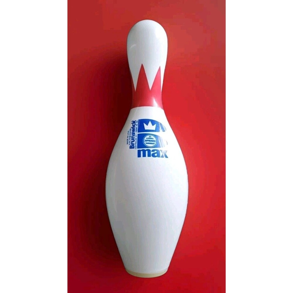 Brunswick Max Bowling Pin Candlepin Wall Plaque Sign Decor Man Cave Decor